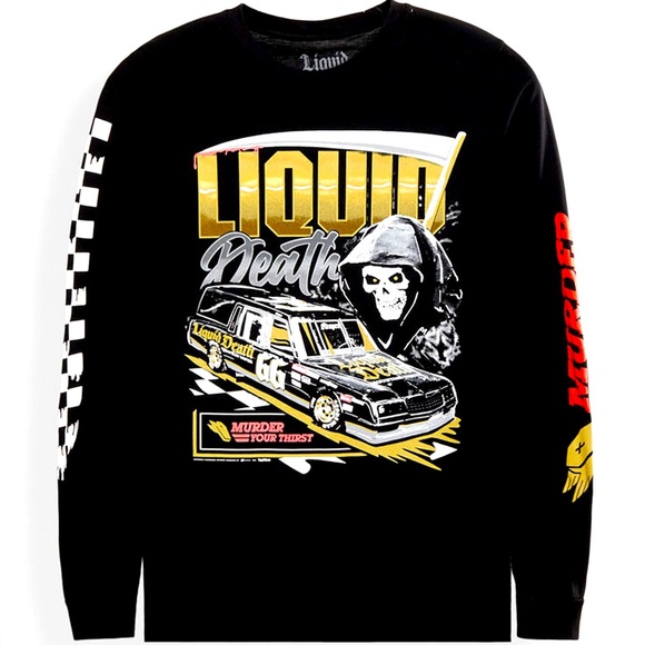 Liquid Death Long Sleeve Tee - Picture 1 of 3